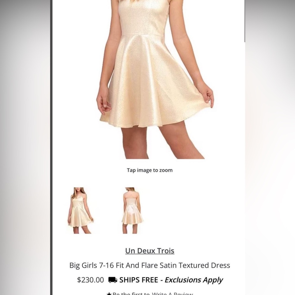 Un Deux Trois Dress kids size 8